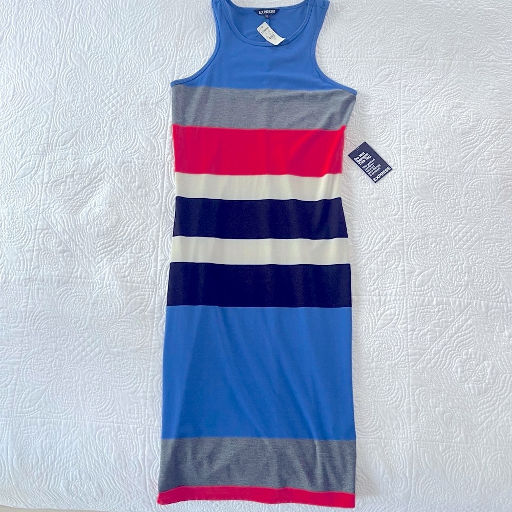 Chic, Bright sleeveless dress! New with tags! NWT! Perfect for spring & summer!